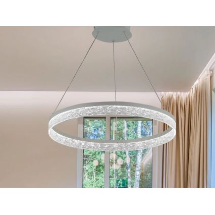 LED prigušiva luster na sajli ALIANZ LED/45W/230V 3000-6000K pr. 60 cm + daljinski upravljač