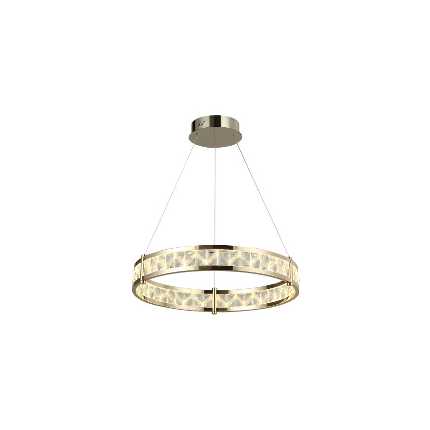 LED prigušiva kristalni luster na sajli ENRIQUE LED/40W//230V 3000-6000K prečnika 60 cm + daljinski upravljač