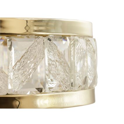LED prigušiva kristalni luster na sajli ENRIQUE LED/40W//230V 3000-6000K prečnika 60 cm + daljinski upravljač
