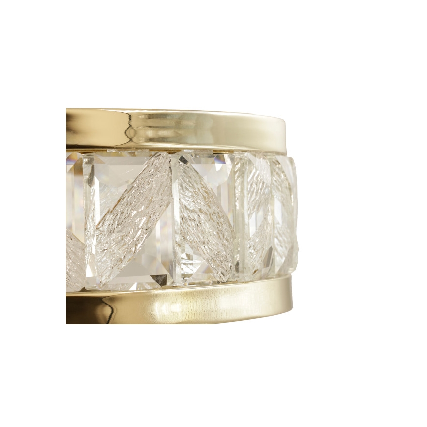 LED prigušiva kristalni luster na sajli ENRIQUE LED/55W//230V 3000-6000K prečnik 80 cm + daljinski upravljač