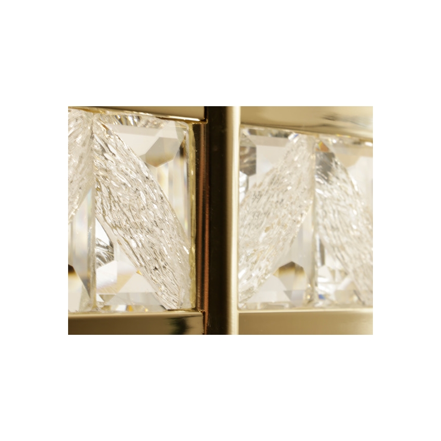 LED prigušiva kristalni luster na sajli ENRIQUE LED/55W//230V 3000-6000K prečnik 80 cm + daljinski upravljač