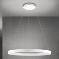 LED prigušiva luster na sajli KOLK LED/80W/230V 2700/3000/4000K prečnik 80 cm bela