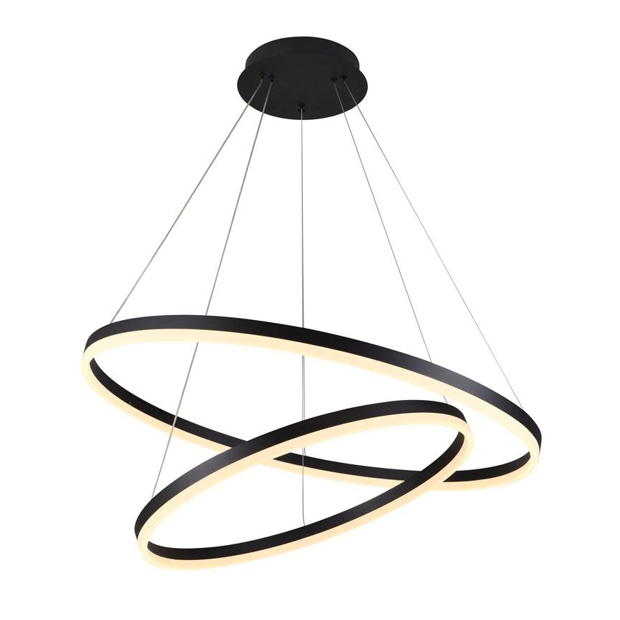 LED prigušiva luster na sajli LED/100W/230V 3000-6500K prečnik 80 cm + daljinski upravljač