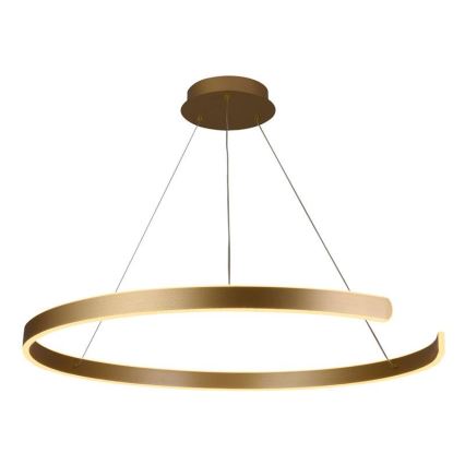 LED prigušiva visilica na sajli LED/100W/230V 3000-6500K prečnik 80 cm + daljinski upravljač