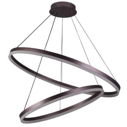 LED prigušiva visilica na sajli LED/100W/230V 3000-6500K prečnik 80 cm + daljinski upravljač