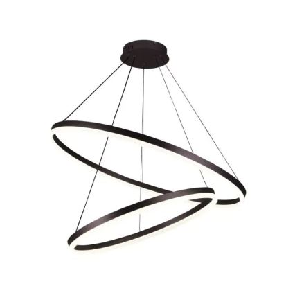 LED prigušiva visilica na sajli LED/100W/230V 3000-6500K prečnik 80 cm + daljinski upravljač