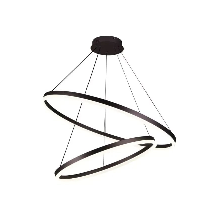 LED prigušiva visilica na sajli LED/100W/230V 3000-6500K prečnik 80 cm + daljinski upravljač