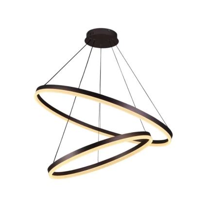 LED prigušiva visilica na sajli LED/100W/230V 3000-6500K prečnik 80 cm + daljinski upravljač