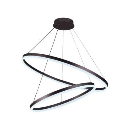 LED prigušiva visilica na sajli LED/100W/230V 3000-6500K prečnik 80 cm + daljinski upravljač