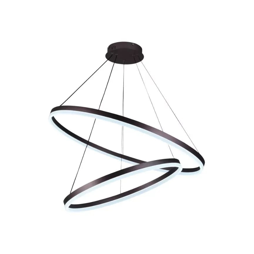 LED prigušiva visilica na sajli LED/100W/230V 3000-6500K prečnik 80 cm + daljinski upravljač