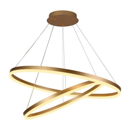 LED prigušiva luster na sajli LED/100W/230V 3000-6500K prečnik 80 cm + daljinski upravljač