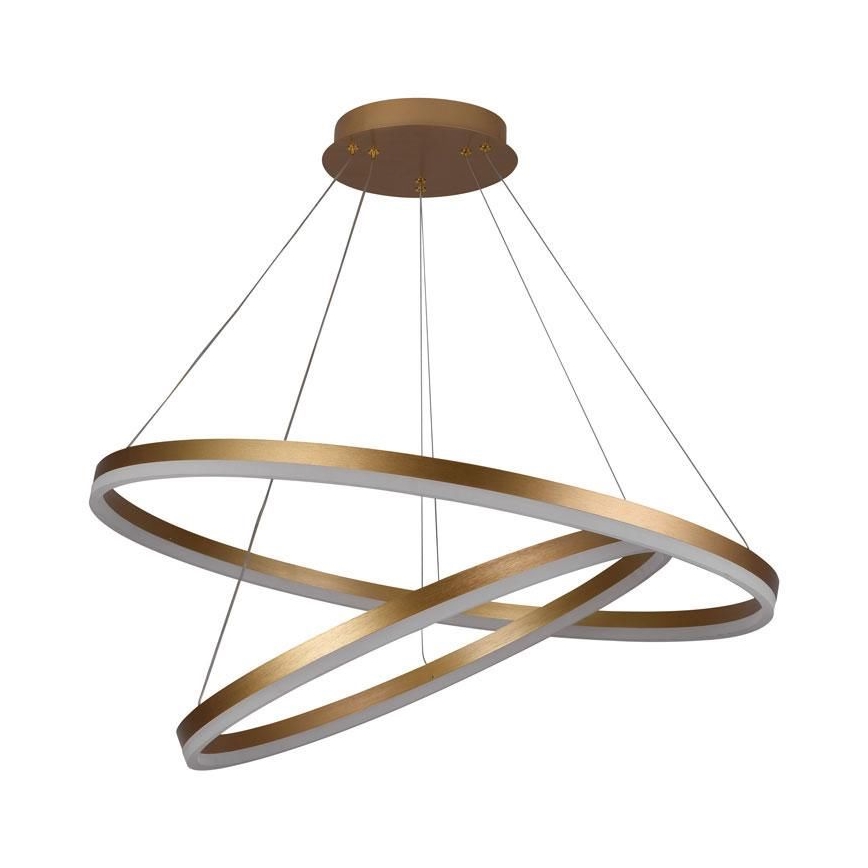 LED prigušiva luster na sajli LED/100W/230V 3000-6500K prečnik 80 cm + daljinski upravljač