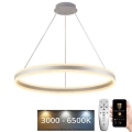 LED prigušiva luster na sajli LED/110W/230V 3000-6500K, prečnik 80 cm + daljinski upravljač