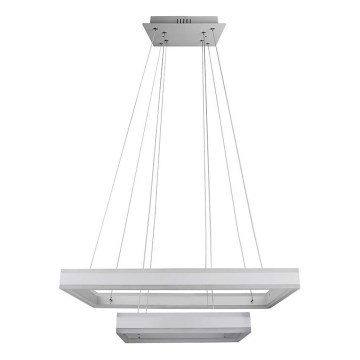 LED prigušiva luster na sajli LED/113W/230V 3000K bela