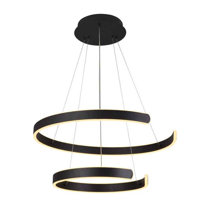 LED prigušiva luster na sajli, 120W/230V, 3000-6500K, prečnik 60 cm + daljinski upravljač