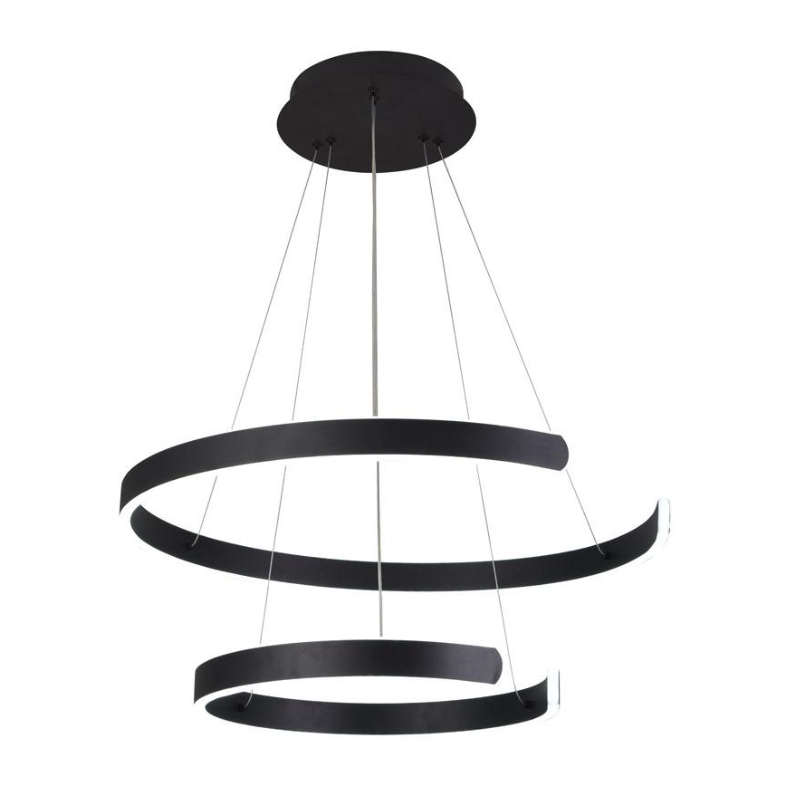 LED prigušiva luster na sajli, 120W/230V, 3000-6500K, prečnik 60 cm + daljinski upravljač