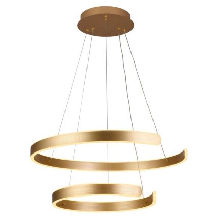 LED prigušiva luster na sajli LED/120W/230V 3000-6500K prečnik 60 cm + daljinski upravljač