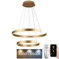 LED prigušiva luster na sajli LED/120W/230V 3000-6500K prečnik 60 cm + daljinski upravljač