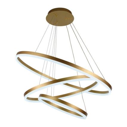 LED luster na lanku, prigušiva, LED/125W/230V 3000-6500K prečnik 80 cm + daljinski upravljač