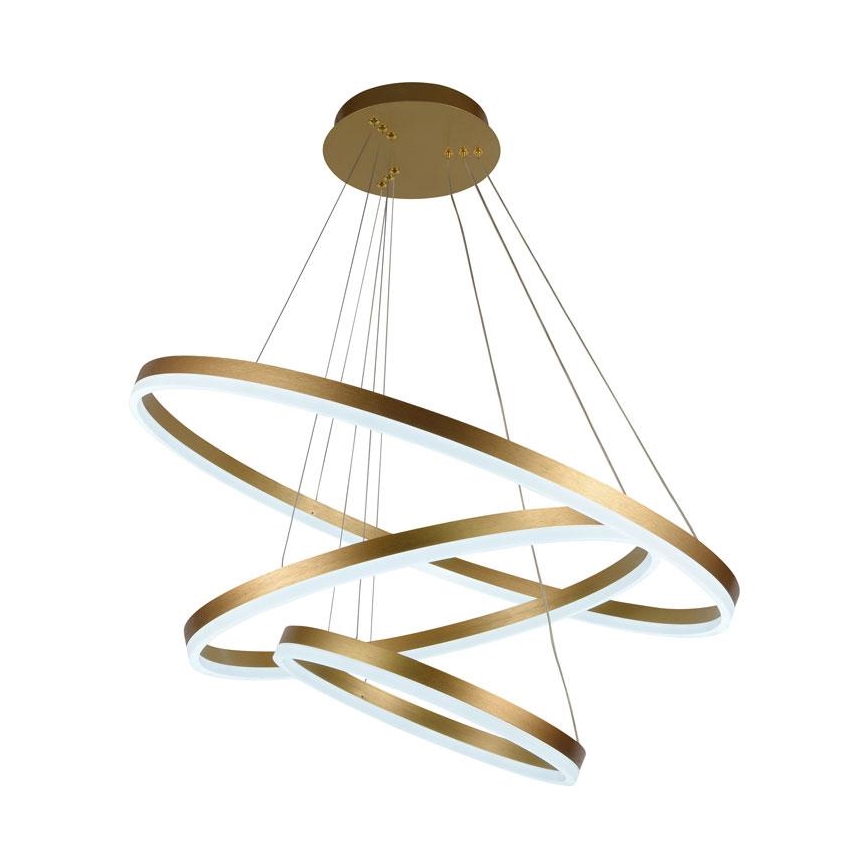 LED luster na lanku, prigušiva, LED/125W/230V 3000-6500K prečnik 80 cm + daljinski upravljač