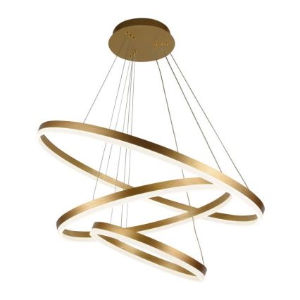 LED luster na lanku, prigušiva, LED/125W/230V 3000-6500K prečnik 80 cm + daljinski upravljač