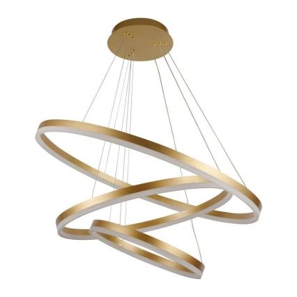 LED luster na lanku, prigušiva, LED/125W/230V 3000-6500K prečnik 80 cm + daljinski upravljač