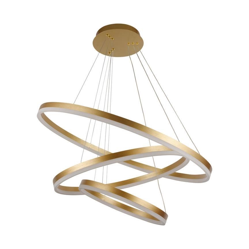 LED luster na lanku, prigušiva, LED/125W/230V 3000-6500K prečnik 80 cm + daljinski upravljač