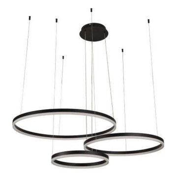 LED prigušiva luster na sajli LED/125W/230V 3000–6500K, prečnik 80 cm + daljinski upravljač