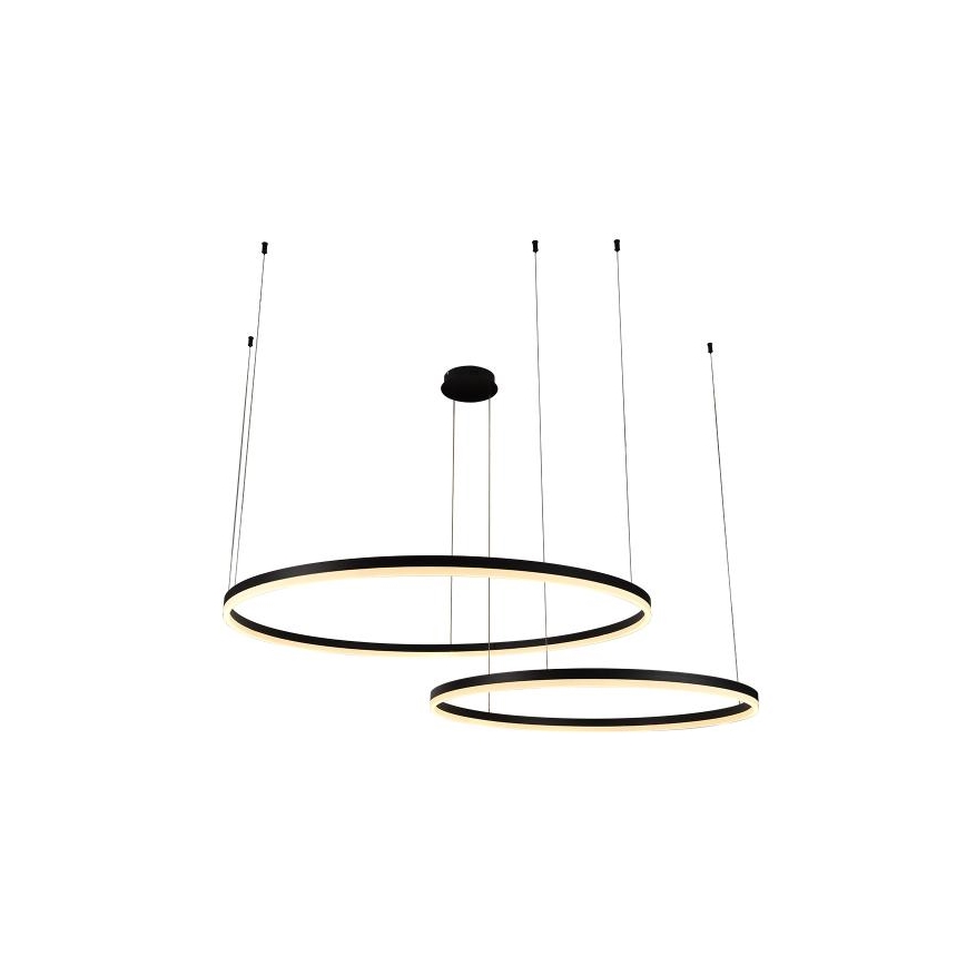 LED prigušiva luster na sajli LED/128W/230V 3000-6500K prečnik 100 cm + daljinski upravljač