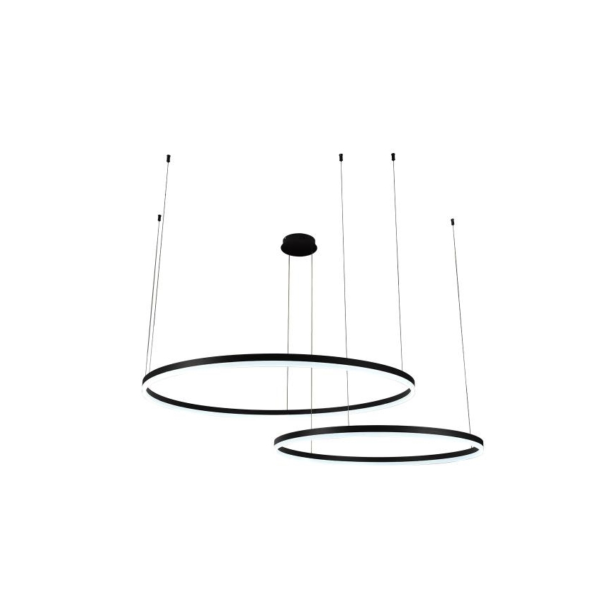 LED prigušiva luster na sajli LED/128W/230V 3000-6500K prečnik 100 cm + daljinski upravljač