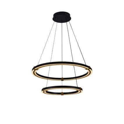 LED prigušiva viseći luster na sajli LED/130W/230V 3000-6500K Ø 60 cm + daljinski upravljač