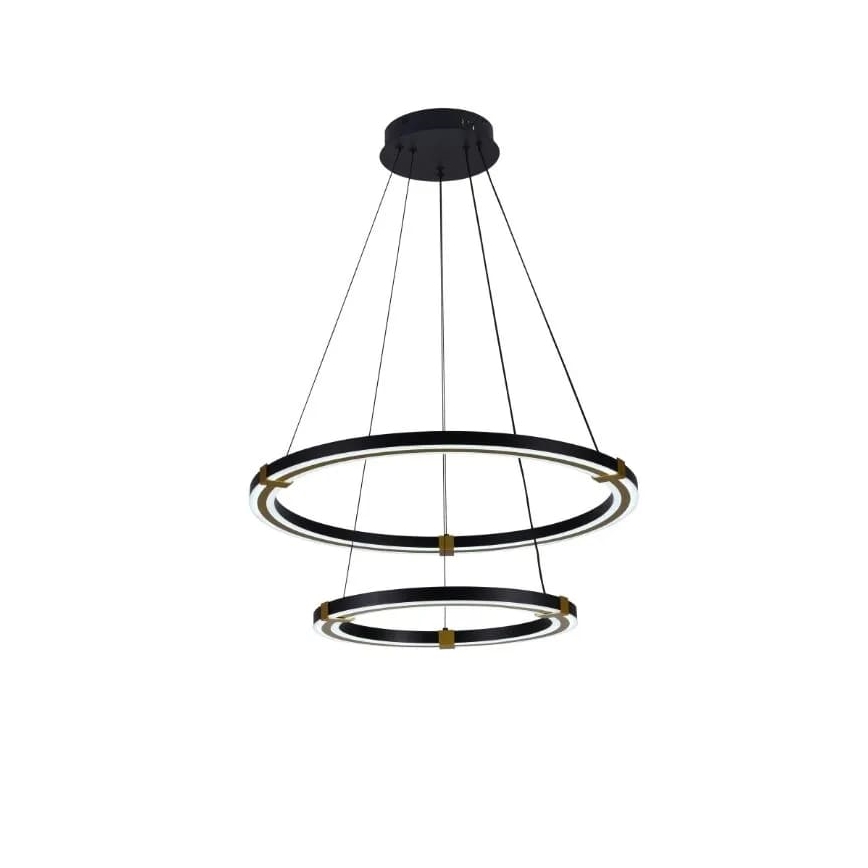 LED prigušiva viseći luster na sajli LED/130W/230V 3000-6500K Ø 60 cm + daljinski upravljač