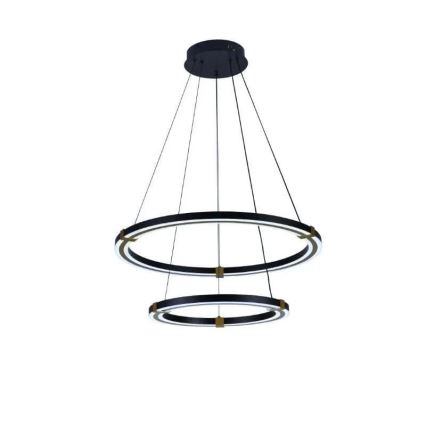 LED prigušiva viseći luster na sajli LED/130W/230V 3000-6500K Ø 60 cm + daljinski upravljač