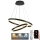 LED prigušiva luster na sajli LED/135W/230V 3000-6500K prečnik 60 cm + daljinski upravljač