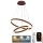LED prigušiva luster na sajli LED/135W/230V 3000-6500K prečnik 60 cm + daljinski upravljač