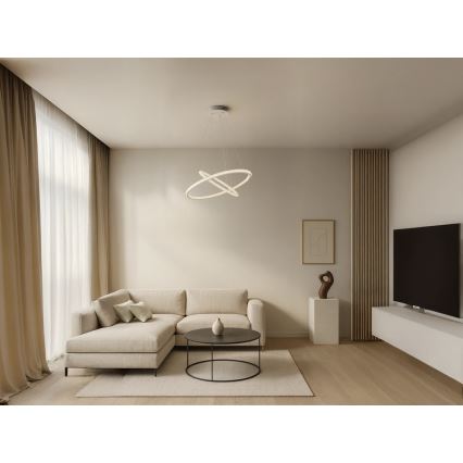 LED prigušiva luster na sajli LED/150W/230V 3000-6500K + daljinski upravljač