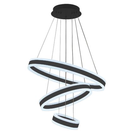 LED prigušiva luster na sajli LED/165W/230V 3000-6500K pr. 60 cm + daljinski upravljač