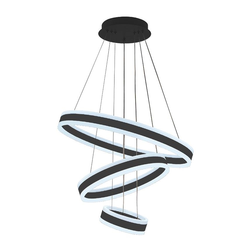 LED prigušiva luster na sajli LED/165W/230V 3000-6500K pr. 60 cm + daljinski upravljač