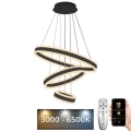 LED prigušiva luster na sajli LED/165W/230V 3000-6500K pr. 60 cm + daljinski upravljač