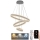 LED prigušiva luster na sajli LED/165W/230V 3000-6500K prečnik 60 cm + daljinski upravljač