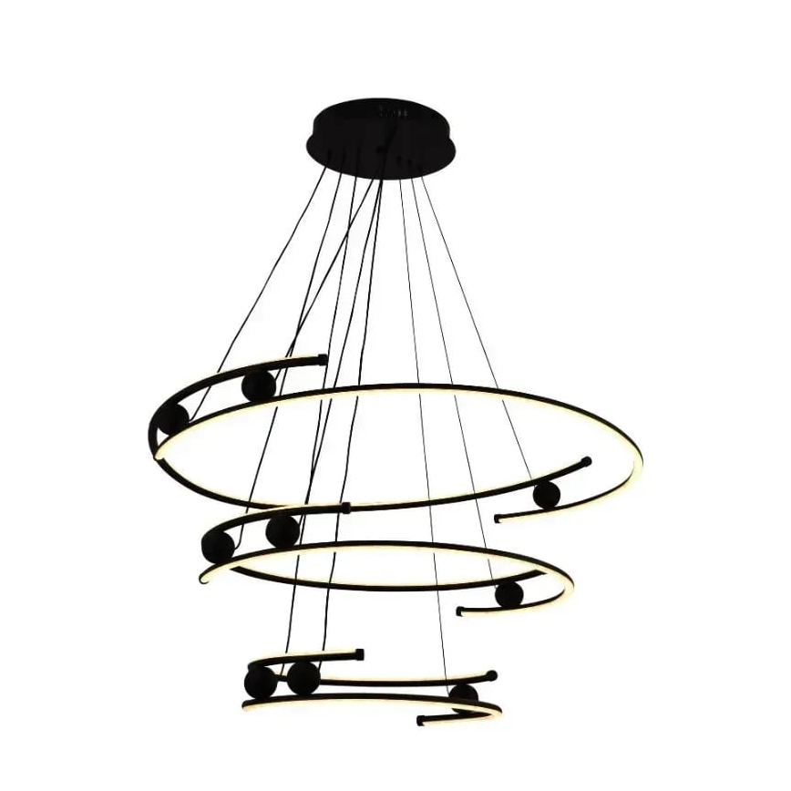 LED prigušiva luster na sajli LED/170W/230V 3000-6500K prečnik 80 cm + daljinski upravljač