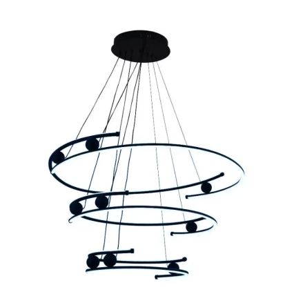 LED prigušiva luster na sajli LED/170W/230V 3000-6500K prečnik 80 cm + daljinski upravljač