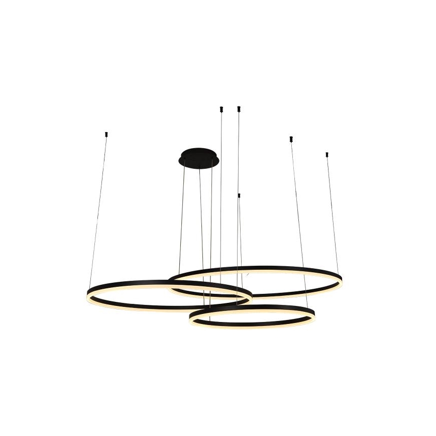 LED prigušiva luster na sajli LED/170W/230V 3000-6500K prečnik 100 cm + daljinski upravljač