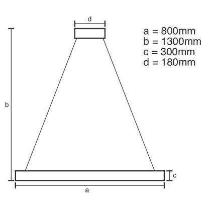 LED prigušiva kristalni luster na sajli LED/175W/230V 3000-6500K zlatni + daljinski upravljač