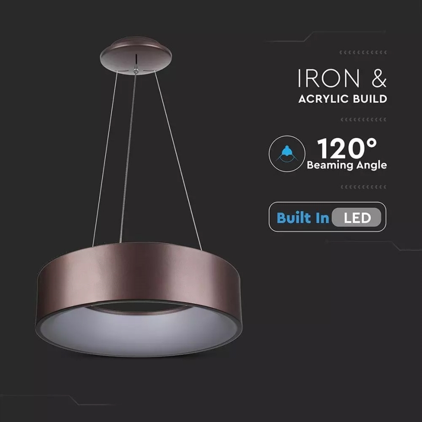 LED prigušiva luster na sajli LED/20W/230V