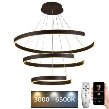 LED prigušiva luster na sajli LED/220W/230V 3000-6500K prečnik 80 cm + daljinski upravljač
