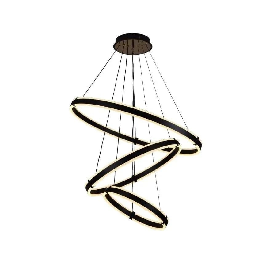 LED prigušiva viseća svetiljka na sajli LED/250W/230V 3000-6500K prečnik 80 cm + daljinski upravljač