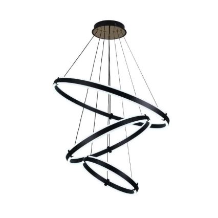 LED prigušiva viseća svetiljka na sajli LED/250W/230V 3000-6500K prečnik 80 cm + daljinski upravljač