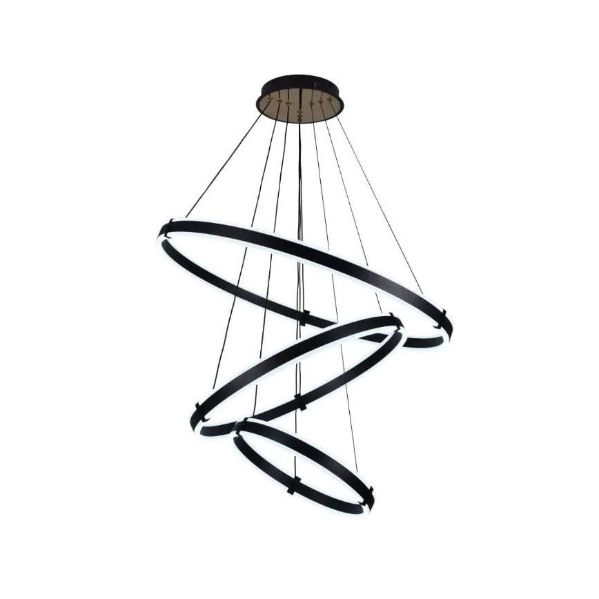 LED prigušiva viseća svetiljka na sajli LED/250W/230V 3000-6500K prečnik 80 cm + daljinski upravljač