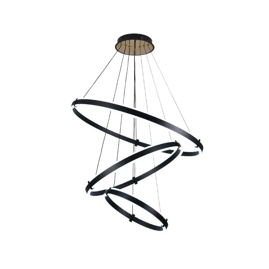LED prigušiva viseća svetiljka na sajli LED/250W/230V 3000-6500K prečnik 80 cm + daljinski upravljač